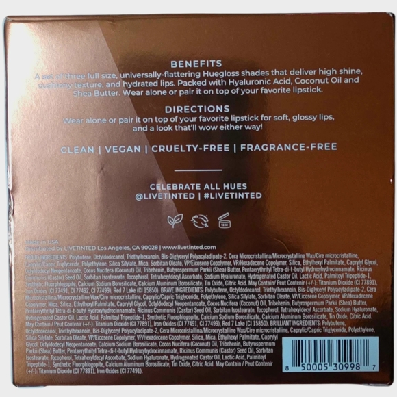 Live Tinted Huegloss Trio Set - Rich Burgundy and Soft Rose - Picture 2 of 2